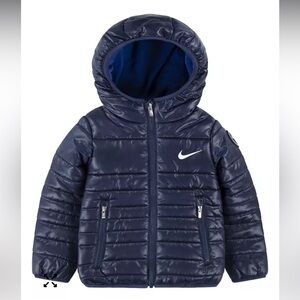 Nike Toddler Boys Hooded Quilted Fill Jacket NWT